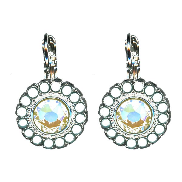 Earrings By Mariana Woman Beautiful Coral and Teal Swarovski Crystals