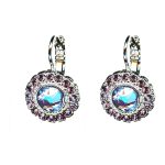 Earrings By Mariana Woman Classic Amethyst Swarovski Crystals