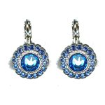 Earrings By Mariana Woman Vibrant Sapphire and Capri Swarovski Crystals