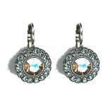 Earrings By Mariana Woman Glamorous Champagne and Amber Swarovski Crystals