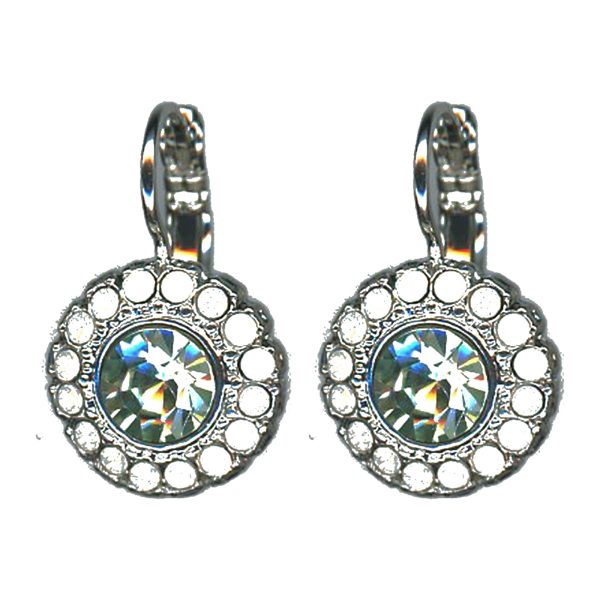 Earrings By Mariana Woman Contemporary Opal and Chrysolite Swarovski Crystals
