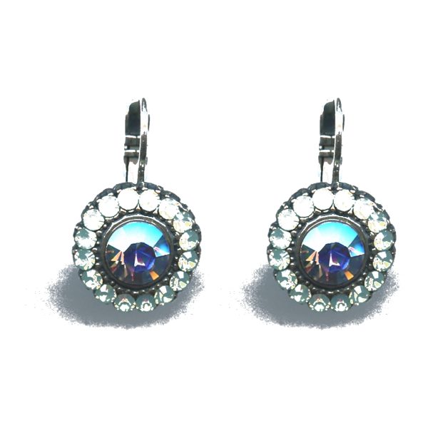 Earrings By Mariana Woman Eye-Catching Opal and Vitral Light and Aquamarine Swarovski Crystals