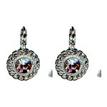 Earrings By Mariana Woman Charming Soft Pale Pink and Lavender Pink Swarovski Crystals - Image 2