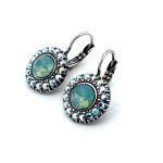 Earrings By Mariana Woman Modern Opal and Paradise Swarovski Crystals