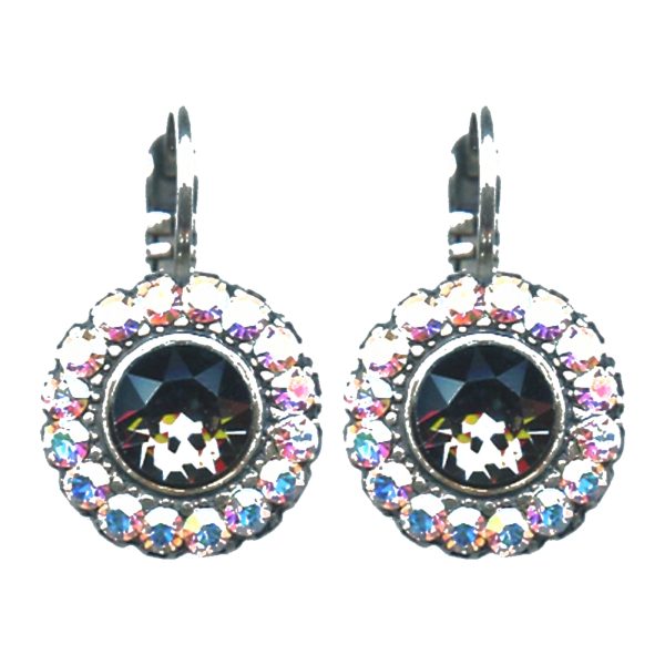 Earrings By Mariana Woman Feminine Navy Blue and Royal Blue Swarovski Crystals