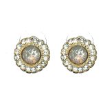 Earrings By Mariana Woman Romantic Topaz and Light Azure Swarovski Crystals - Image 2