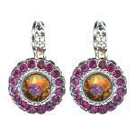 Earrings By Mariana Woman Refined Opal and Astral Pink Swarovski Crystals - Image 2