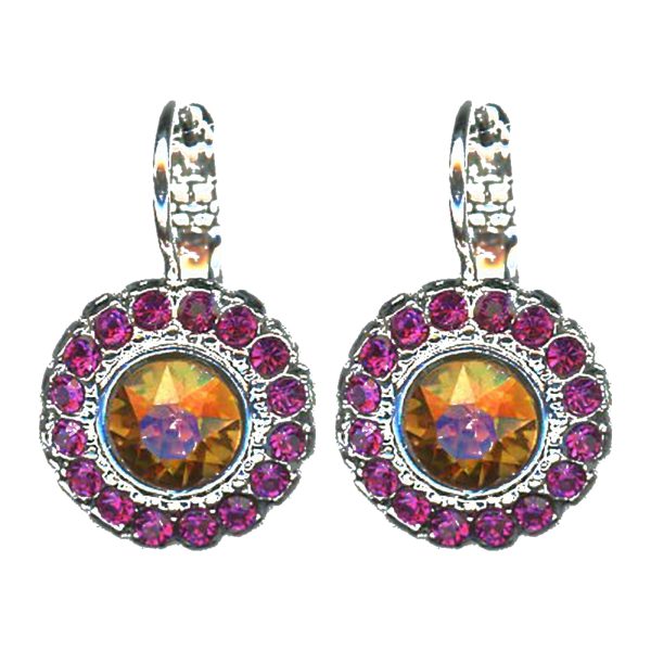 Earrings By Mariana Woman Refined Opal and Astral Pink Swarovski Crystals