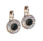 Earrings By Mariana Woman Sophisticated Jet Black and AB Swarovski Crystals