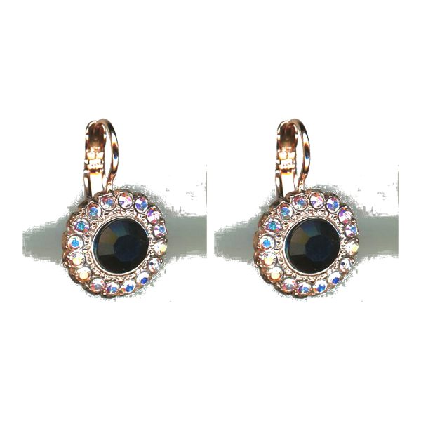 Earrings By Mariana Woman Sophisticated Jet Black and AB Swarovski Crystals