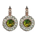 Earrings By Mariana Woman Luxurious Opal and Erinite Swarovski Crystals - Image 2