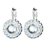 Earrings By Mariana Woman Lovely Black Diamond and Sapphire Swarovski Crystals - Image 2