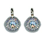 Earrings By Mariana Woman Contemporary Clear and Black Diamond Swarovski Crystals - Image 2