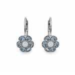 Earrings By Mariana Woman Delicate Air Blue Opal and White Opal Swarovski Crystals