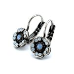 Earrings By Mariana Woman Delicate Air Blue Opal and White Opal Swarovski Crystals