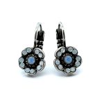 Earrings By Mariana Woman Delicate Air Blue Opal and White Opal Swarovski Crystals - Image 2