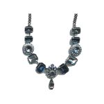 Necklace By Mariana Woman Elegant Montana and Emerald Swarovski Crystals