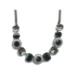 Necklace By Mariana Woman Elegant Jet and Black Diamond Swarovski Crystals