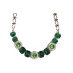 Necklace By Mariana Woman Emerald and Fern Green Swarovski Crystals