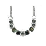 Necklace By Mariana Woman Opal and Black Diamond Swarovski Crystals
