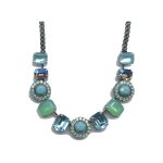 Necklace By Mariana Woman Elegant Turquoise and Pacific Opal Swarovski Crystals