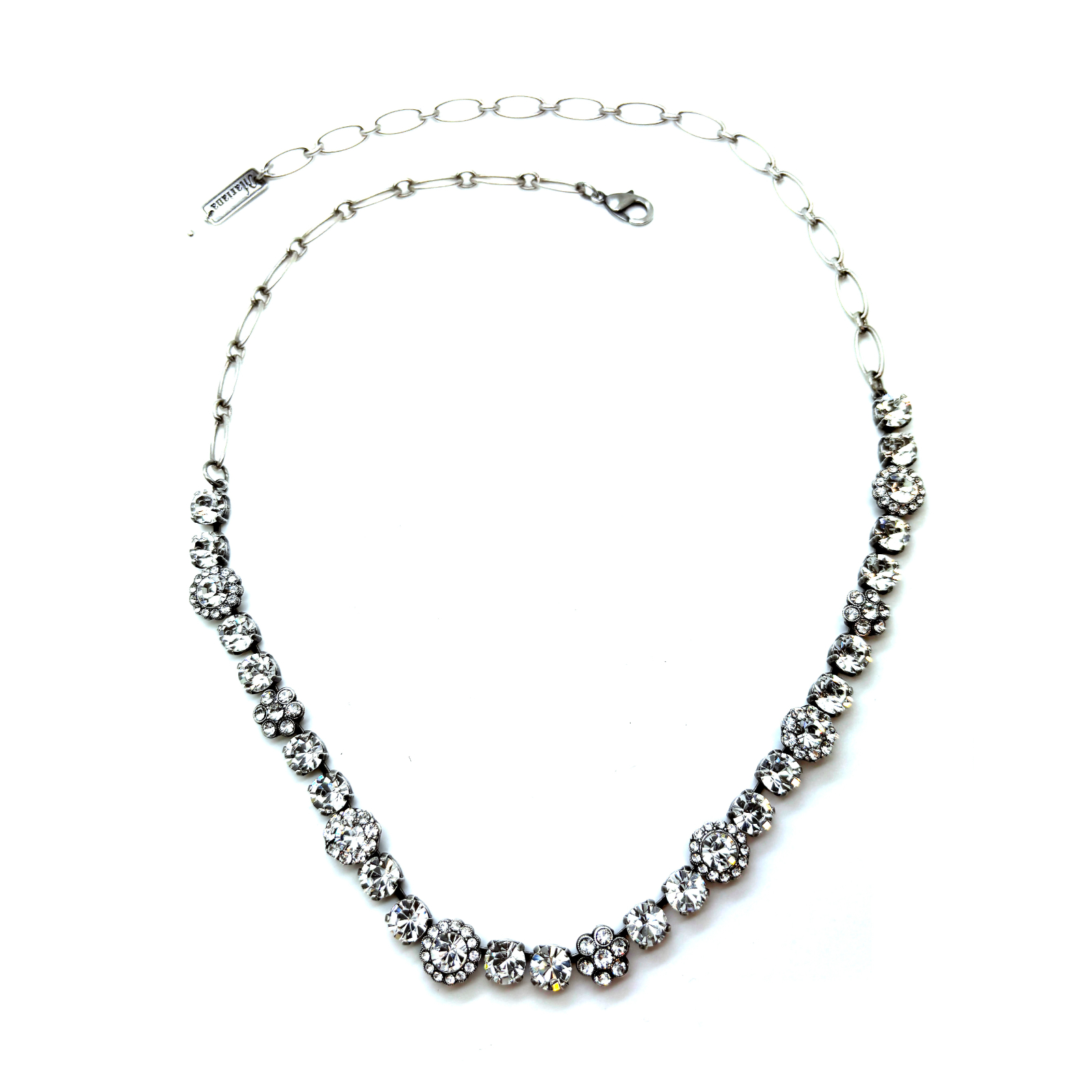 N-3173-4-001001-SP (1) Necklace By Mariana Woman Charming Clear Swarovski Crystals - Image 1