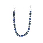 Necklace By Mariana Woman Stylish Sapphire and Montana blue Swarovski Crystals