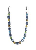 Necklace By Mariana Woman Sophisticated Turquoise and Yellow Jasper Swarovski Crystals