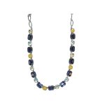 Necklace By Mariana Woman Luxurious Champagne and Light Peach Swarovski Crystals