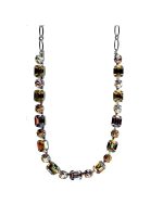 Necklace By Mariana Woman Eye-Catching Brown and Gray Swarovski Crystals