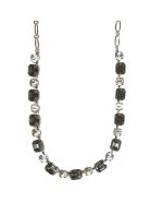 Necklace By Mariana Woman Striking Black and Gray Swarovski Crystals