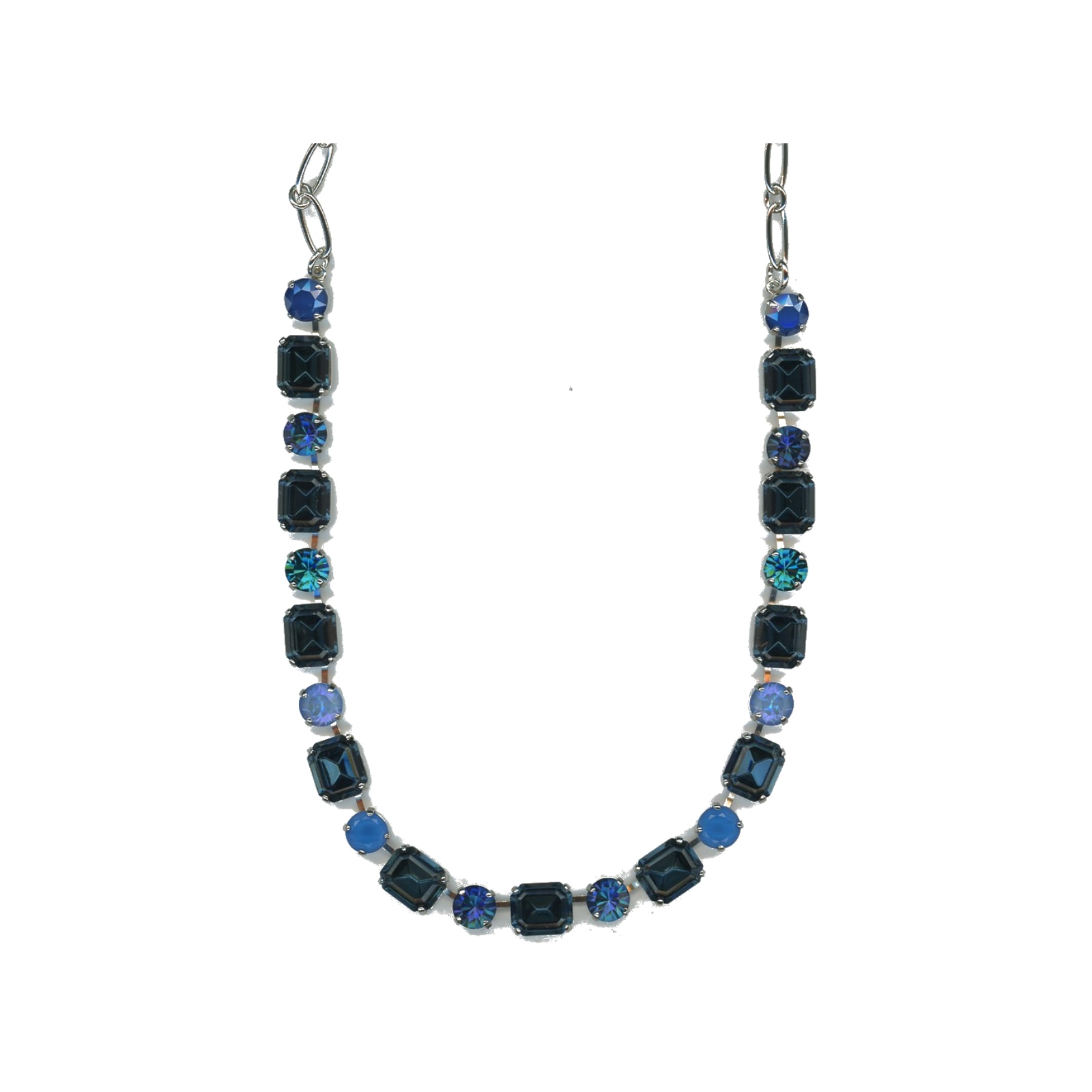 N-3320-1-1137-SP Necklace By Mariana Woman Romantic Sapphire and Montana Swarovski Crystals - Image 1