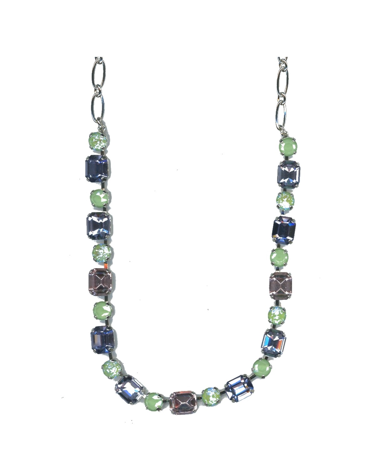 N-3320-1-1138-SP Necklace By Mariana Woman Classic Amethyst and Tanzanite Swarovski Crystals - Image 1