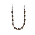 Necklace By Mariana Woman Chic Topaz, Opal and Golden Shadow Swarovski Crystals