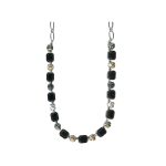 Necklace By Mariana Woman Exquisite Jet and Moonlight Swarovski Crystals