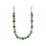 Necklace By Mariana Woman Vibrant Blue Zircon, Olivine and Peridot Swarovski Crystals