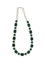 Necklace By Mariana Woman Captivating Emerald  Swarovski Crystals