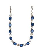 Necklace By Mariana Woman Luminous Sapphire Blue and Clear Swarovski Crystals