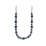 Necklace By Mariana Woman Classic Gray and Light Amethyst Swarovski Crystals