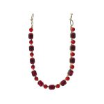 Necklace By Mariana Woman Stunning Light Siam and Ruby Swarovski Crystals