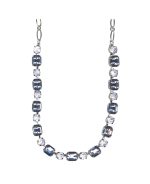Necklace By Mariana Woman Radiant Gray and Light Amethyst Swarovski Crystals