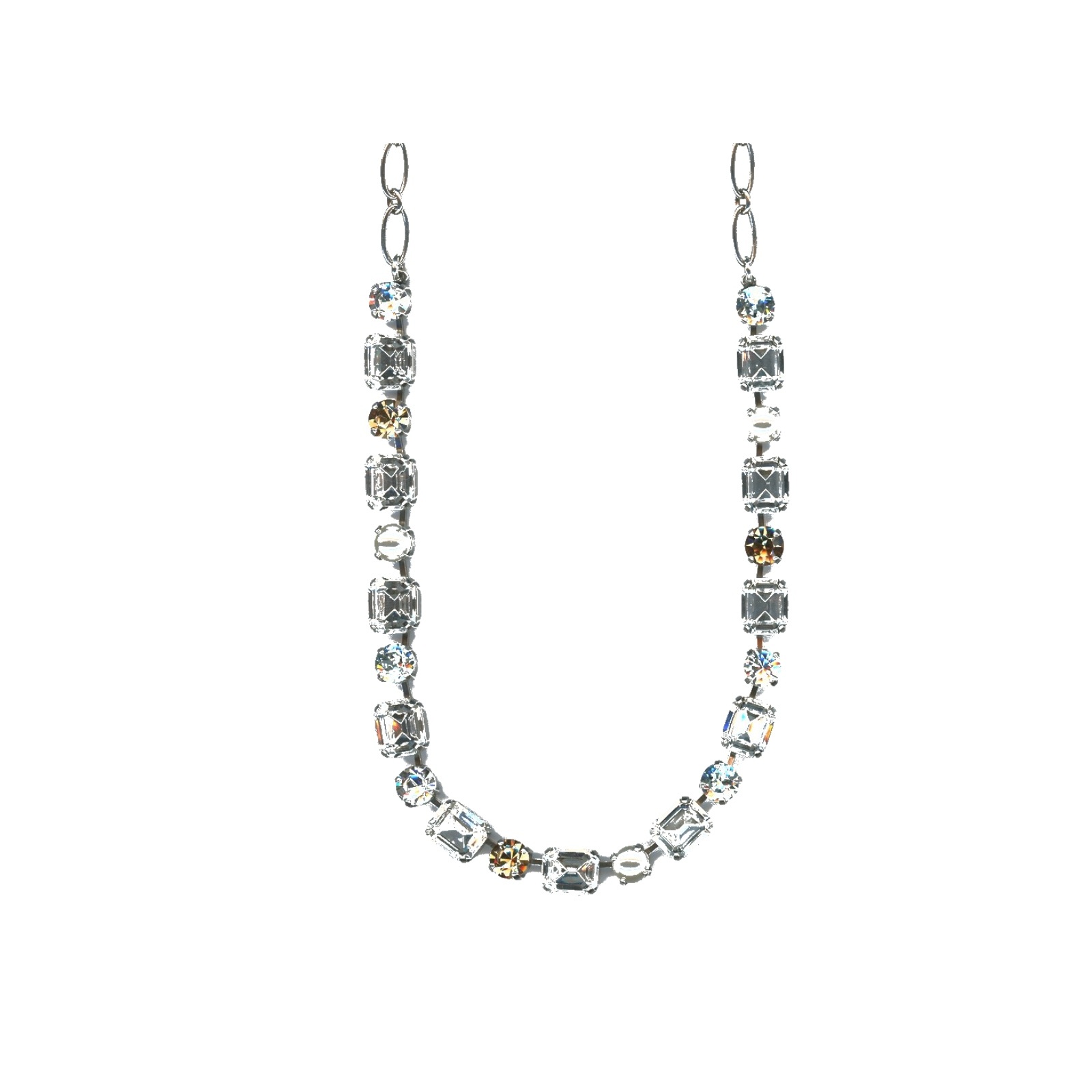 N-3320-1-39361-SP Necklace By Mariana Woman Chic Topaz and and Moonlight Swarovski Crystals - Image 1