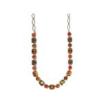 Necklace By Mariana Woman Sparkling Astral Pink and Orange Swarovski Crystals