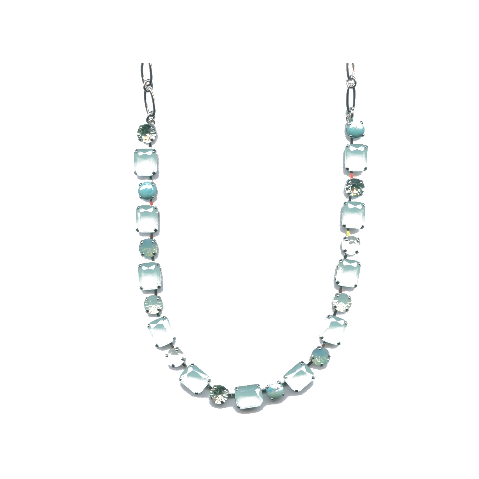 N-3320-1-M1087-SP Necklace By Mariana Woman Captivating Light Amethyst and Gray Swarovski Crystals - Image 1