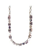 Necklace By Mariana Woman Classic Opal Mineral, Champagne and Peach Swarovski Crystals
