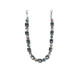 Necklace By Mariana Woman Timeless Adventurin Mineral and Light Peach Swarovski Crystals
