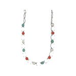 Necklace By Mariana Woman Glamorous Gray and Champagne Swarovski Crystals