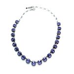 Necklace By Mariana Woman Glamorous Tanzanite Swarovski Crystals
