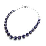 Necklace By Mariana Woman Glamorous Tanzanite Swarovski Crystals - Image 2