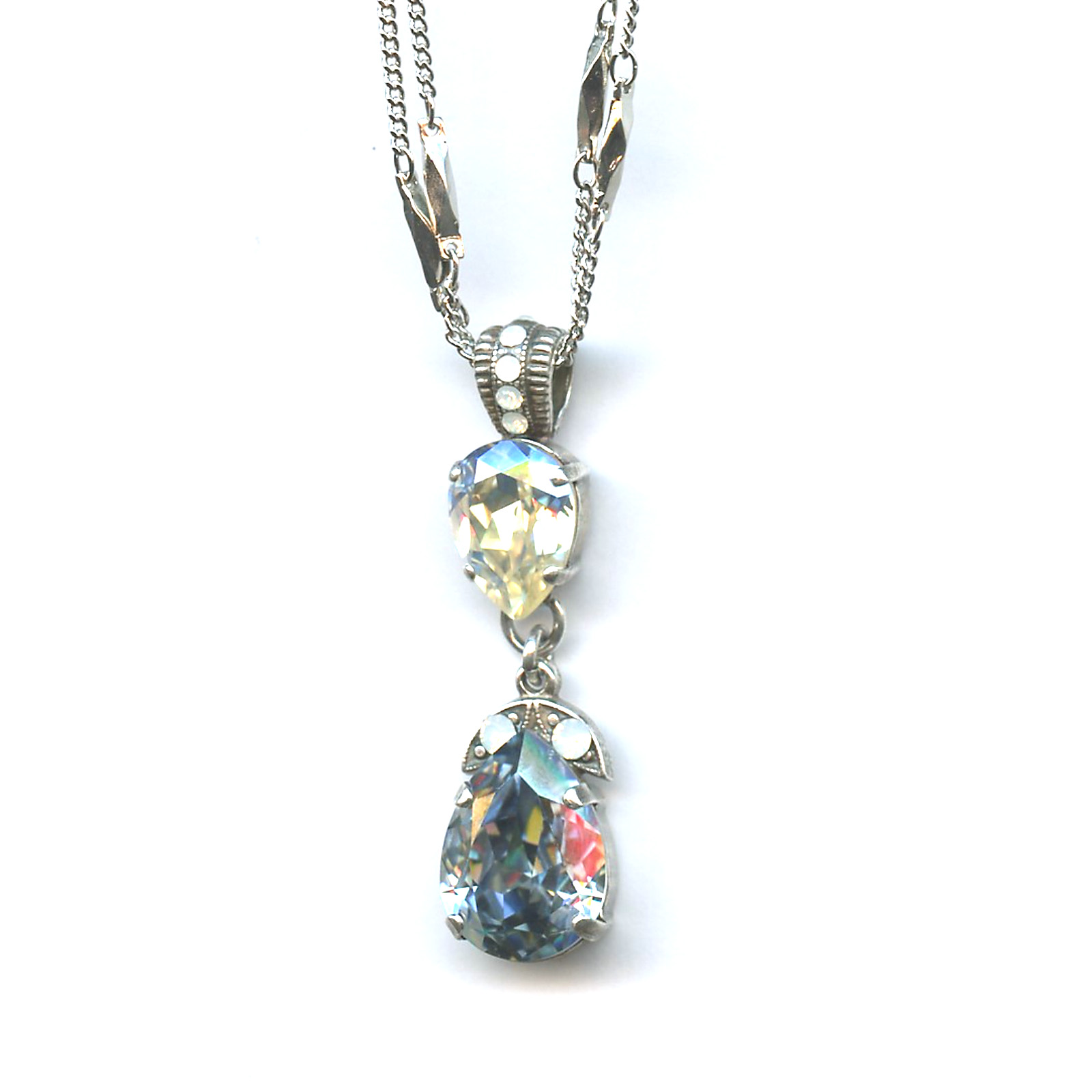 N-5032-4-1049-SP Pendant By Mariana Woman Romantic Opal, Shell and Grey Opal Swarovski Crystals - Image 1